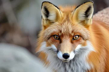 Foto auf Glas Red fox in the wild © Emanuel