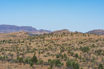Fototapeta na wymiar Scenery from the Great Wall of China lookout area of the Flinders Ranges