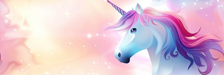 Obraz na płótnie Canvas cute unicorns background