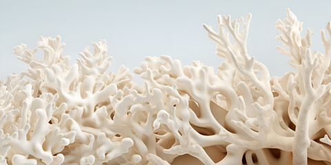 Coral Bleaching lace-like oceanic life marine ecosystem background 