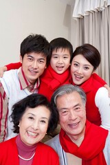 Family life with traditional Chinese style