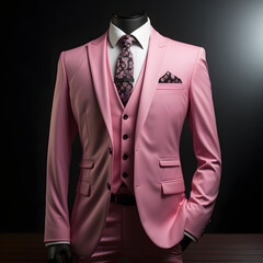 Pink Men's Formal Suit