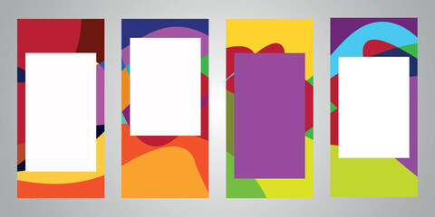 Simple creative colorful abstract cover, for background