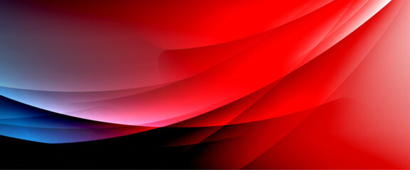 Dynamic flowing waves on gradient color background. Vector illustration For Wallpaper, Banner, Background, Card, Book Illustration, landing page