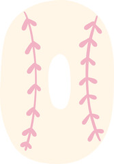 base ball mother's day number alphabet