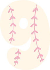 base ball mother's day number alphabet