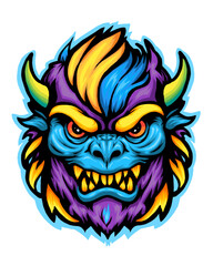 Obraz premium tribal skull tattoo