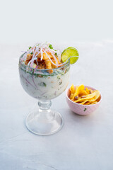 Peruvian tiger milk ceviche