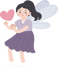 cute fairy cartoon character illustration