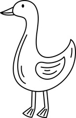 farm animal doodle outline