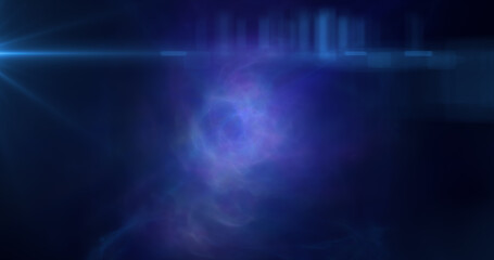 Energy cosmic dust and wave lines futuristic magical glowing bright. Abstract background