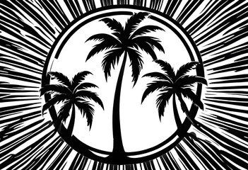 palm tree silhouette