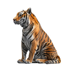 bengal tiger isolated on transparent background, png