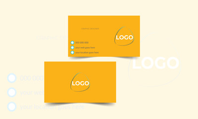 Creative Business Card Poster Modern Creative Design Template with Simple color.


