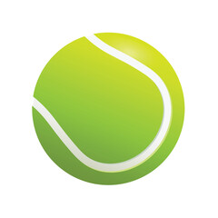 Tennis ball realistic vector illustration