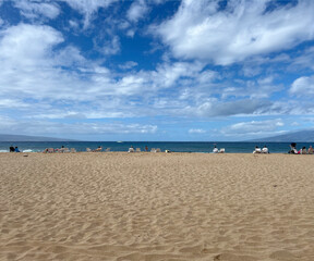Maui, Hawaii - Beach and sea