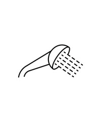 shower icon, vector best line icon.