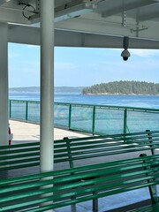 ferry on the way to Orcas island in Washington
