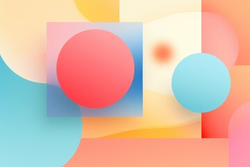 Soft, abstract pastel shapes