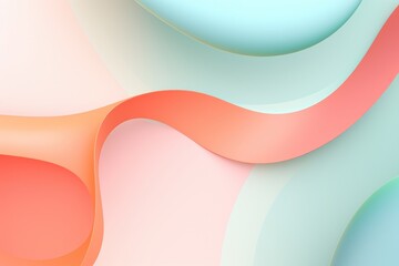 Soft, abstract pastel shapes