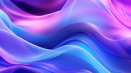 Fluid Blue and Purple Waves