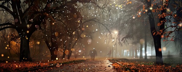 Chilly autumn nights the first whispers of winter cozy moments under the stars