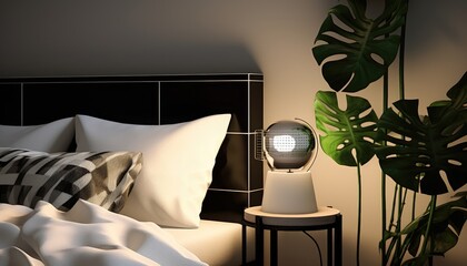 Stylish bedroom concept showcasing