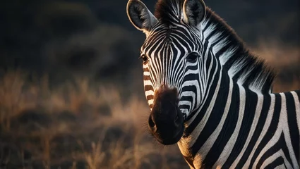 Poster Im Rahmen zebra in the wild © Sheraz