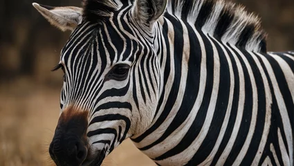Photo sur Aluminium Zèbre close up of zebra
