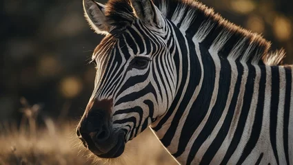 Poster zebra in the zoo © Sheraz