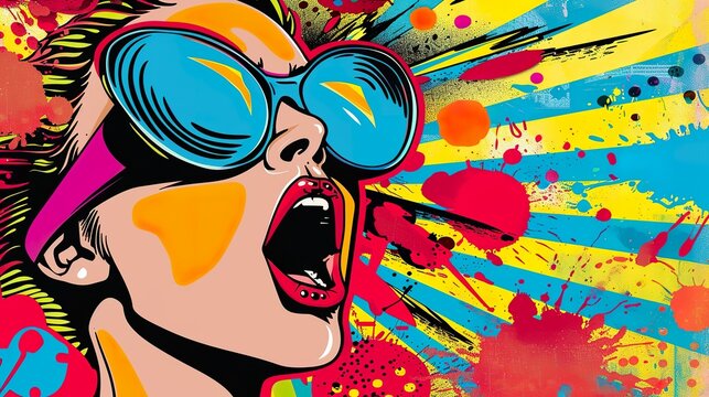Pop art explosion bold colors and iconic imagery the fun side of culture