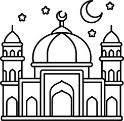 mosque vector png