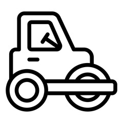 Road Roller heavy vehicle icon