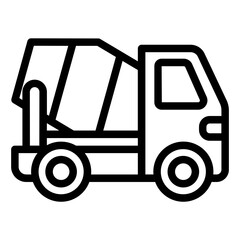 Cement Truck heavy vehicle icon