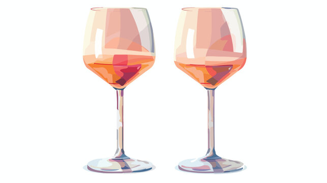 Wine Cups Toast Icon Vector Illustration Graphic Des
