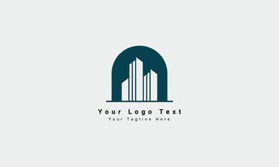 Real Estate Apartment Building Logo Business Chart Logo design Urban City