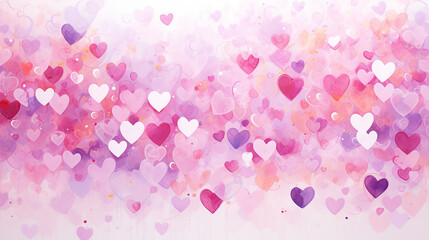 abstract mother's day background with colorful heart