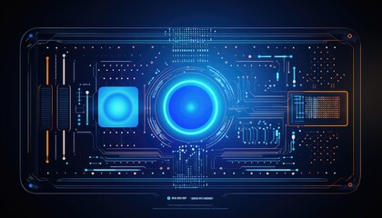 Abstract technology background. Futuristic interface