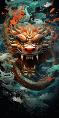 Angry Dragon Illustration
