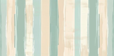Blue and Beige Striped Wallpaper