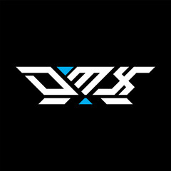 DMX letter logo vector design, DMX simple and modern logo. DMX luxurious alphabet design  