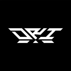 DRI letter logo vector design, DRI simple and modern logo. DRI luxurious alphabet design  