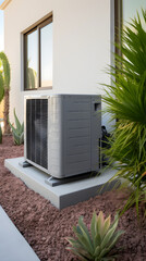 Complex HVAC System in a Residential Area Showcasing Technological Advances
