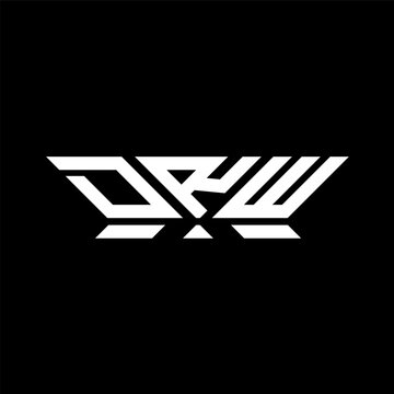 DRW letter logo vector design, DRW simple and modern logo. DRW luxurious alphabet design  
