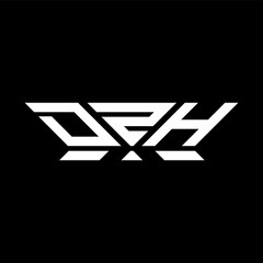 DZH letter logo vector design, DZH simple and modern logo. DZH luxurious alphabet design  