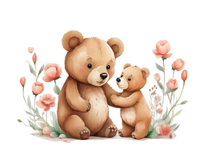 Cute tree illustration, cartoon style tree vector for animation, isolated trees of different type