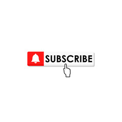 Obraz premium Subscribe button icon isolated on white background