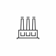 Building Industry Refinery Production Fabric Vector Icon