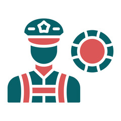 Obraz premium Coastguard Icon Style