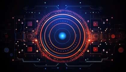 Abstract technology background. Futuristic interface